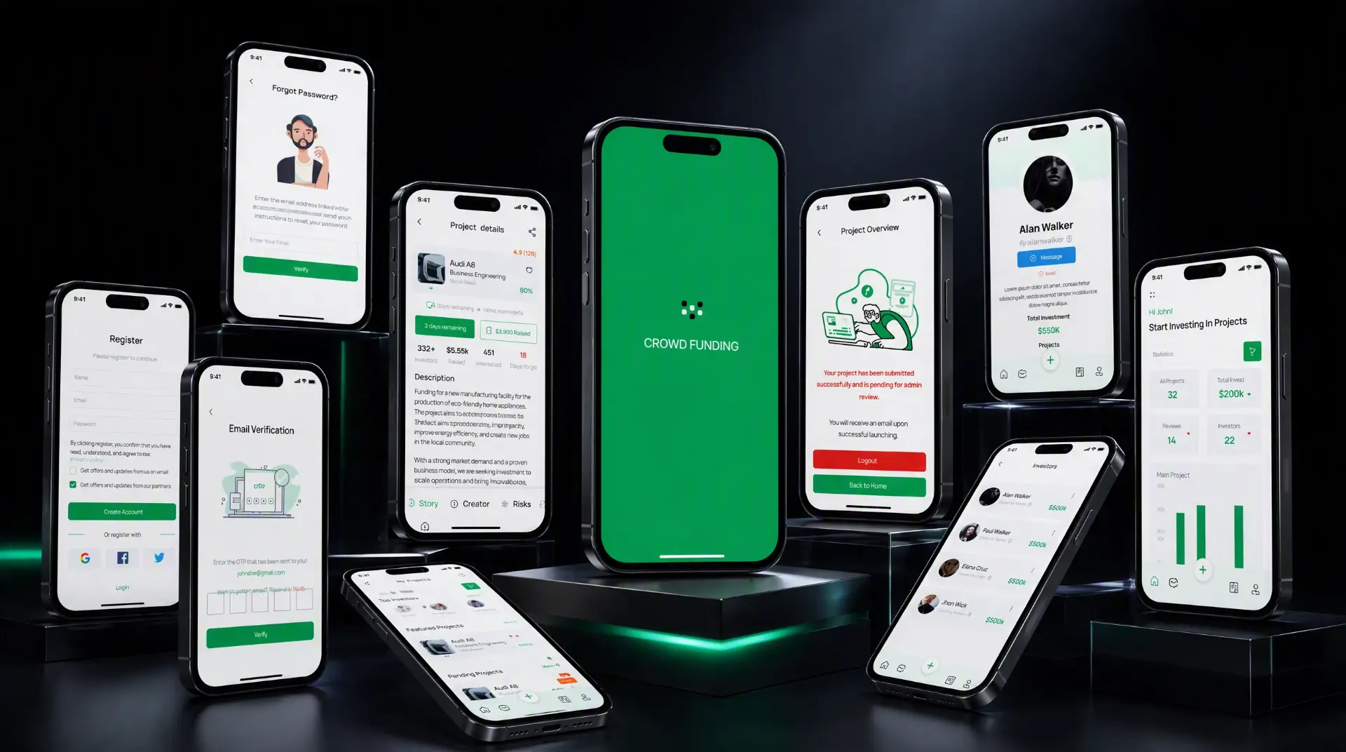 Crowdfunding Platform — Crowdfunding & Investment Platform — UX/UI Design