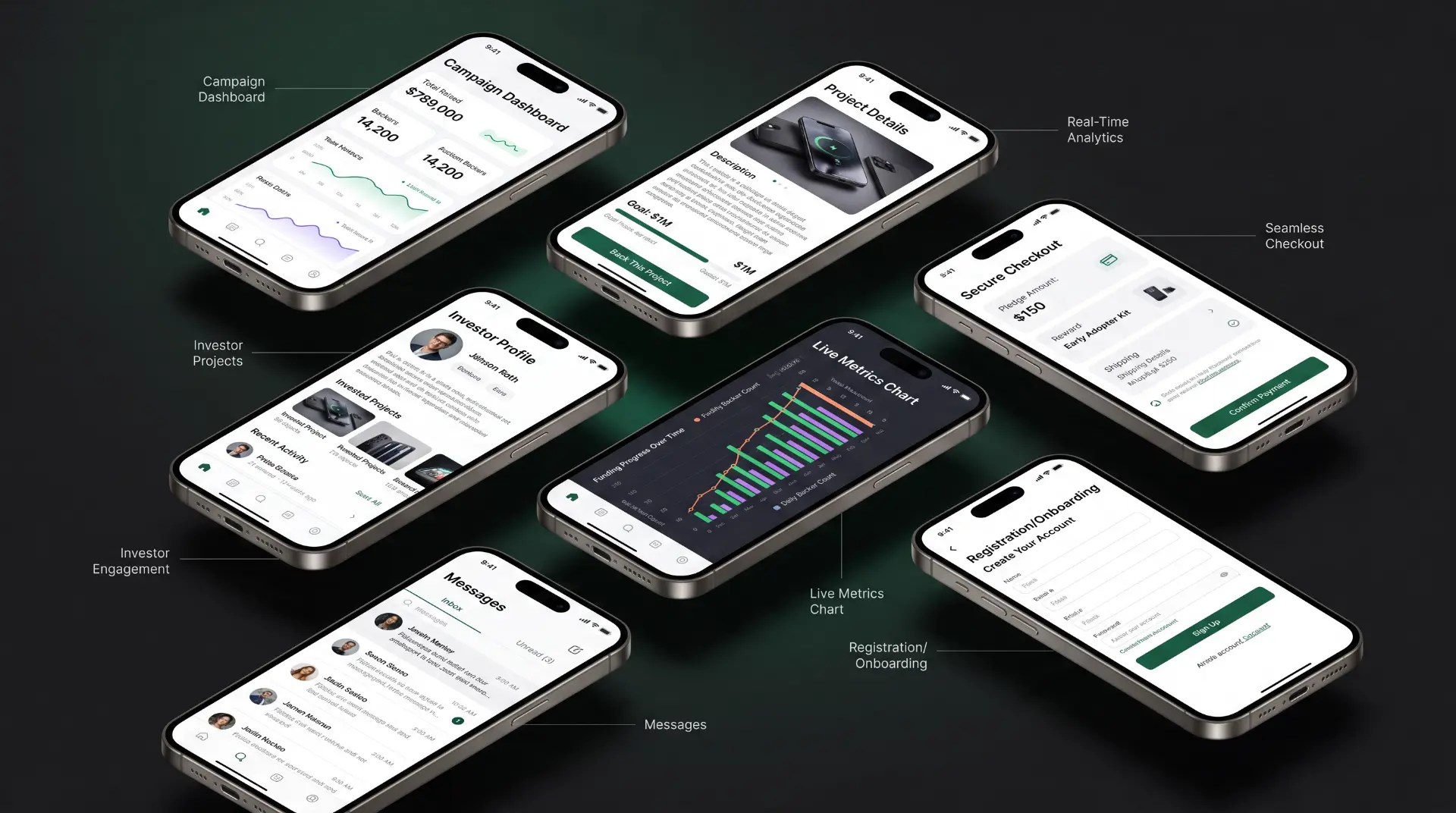 Crowdfunding Platform screen 2