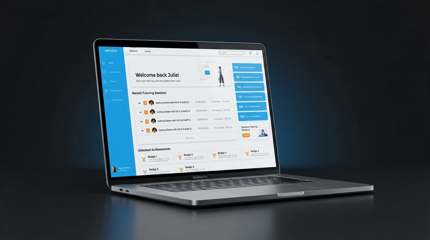 Unpuzzle — Interactive Learning Platform — UX/UI Design